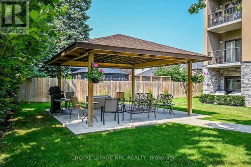 Gazebo & BBQ Area - 203 - 16 Sullivan Avenue, Thorold (Thorold Downtown), ON - Outdoor With Balcony