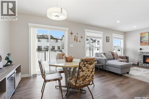 474 Schmeiser Bend, Saskatoon, SK - Indoor With Fireplace