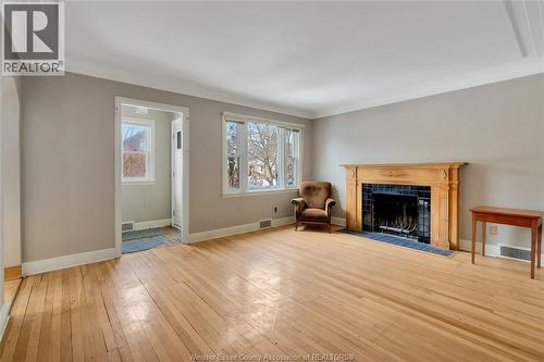 238 St. Louis, Windsor, ON - Indoor Photo Showing Living Room With Fireplace