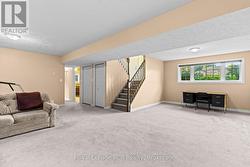 generous living spaces on the lower level - 