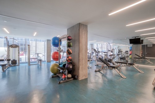 Salle d'exercice - 415-1450 Boul. René-Lévesque O., Montréal (Ville-Marie), QC - Indoor Photo Showing Gym Room