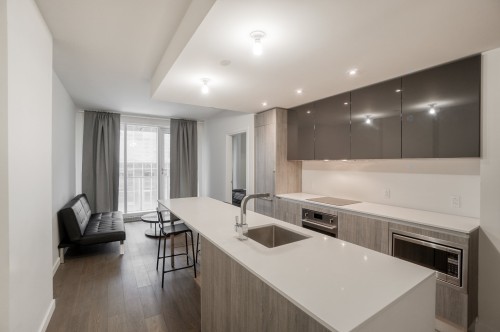 Cuisine - 415-1450 Boul. René-Lévesque O., Montréal (Ville-Marie), QC - Indoor Photo Showing Kitchen With Upgraded Kitchen