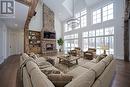 16 Heron Boulevard, Springwater, ON  - Indoor Photo Showing Living Room With Fireplace 
