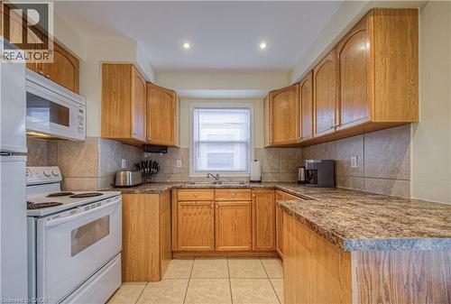 100 Reid Avenue S, Hamilton, ON - Indoor Photo Showing Kitchen With Double Sink