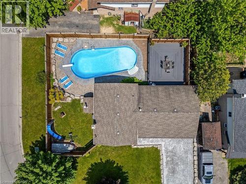 25 Burke Drive, Caledonia, ON - Outdoor With In Ground Pool