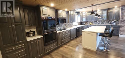 Huge kitchen -  double oven, counter top stove,   dishwasher - 15 Squires Road, Eastport, NL - Indoor Photo Showing Kitchen With Upgraded Kitchen
