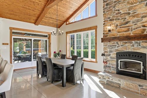 Salle à manger - 1160 Crois. De La Sablière, Sainte-Adèle, QC - Indoor Photo Showing Other Room With Fireplace