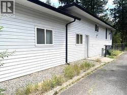 side view showing entry to basement - 