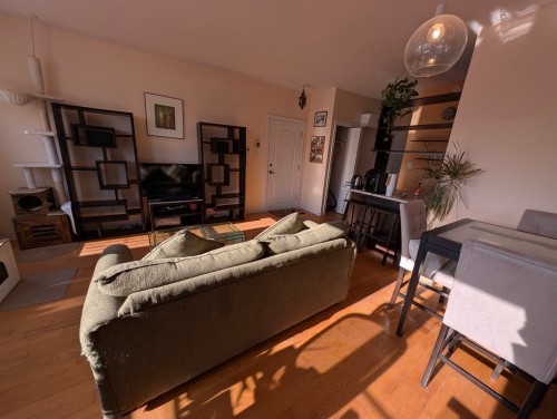 Overall view - 302-5701 Rue De Normanville, Montréal (Rosemont/La Petite-Patrie), QC - Indoor Photo Showing Living Room