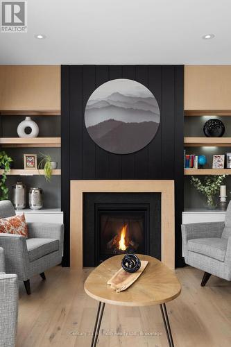 34 Ruby Crescent, Orillia, ON - Indoor Photo Showing Living Room With Fireplace