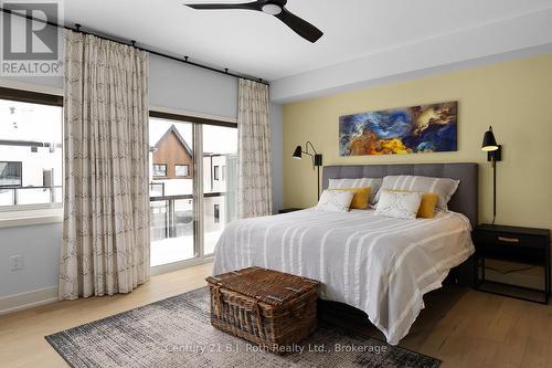 primary with balcony - 34 Ruby Crescent, Orillia, ON - Indoor Photo Showing Bedroom