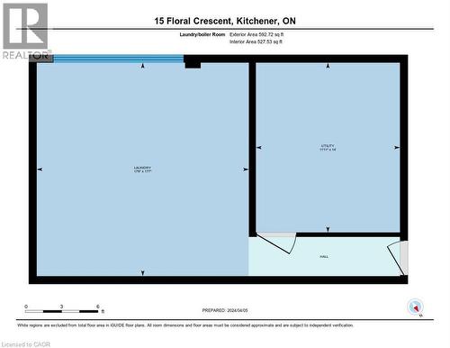 Laundry and Utility Room Floor Plan - 15 Floral Crescent, Kitchener, ON - Other