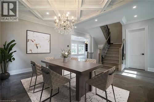 VIRTUALLY STAGED - 31 Bayside Court, Burlington, ON - Indoor Photo Showing Dining Room