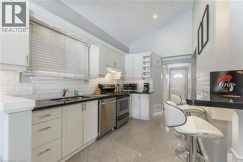 7 Hess Street N, Hamilton, ON - Indoor Photo Showing Kitchen With Double Sink With Upgraded Kitchen