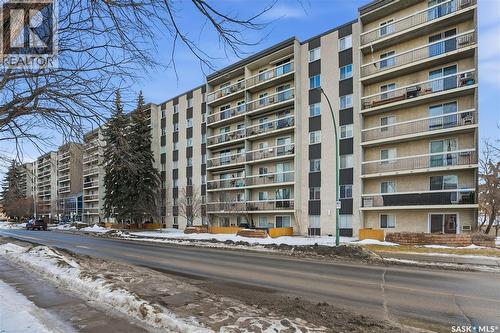 401 4045 Rae Street, Regina, SK - Outdoor With Balcony With Facade