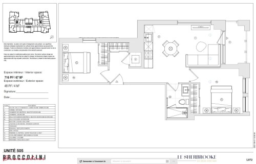 Floor Plan - 505-1518 Rue Sherbrooke O., Montréal (Ville-Marie), QC - Other