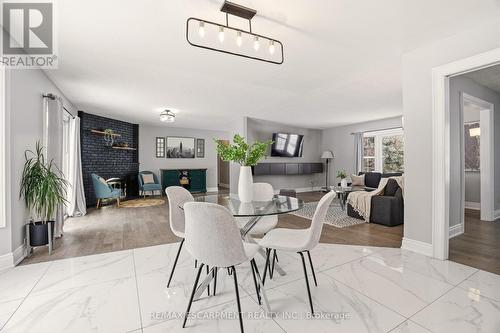 41 John Martin Crescent, Hamilton, ON - Indoor Photo Showing Dining Room With Fireplace