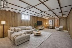 Virtually Staged Recreation Room - 