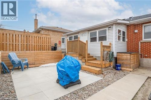 View of patio / terrace with a wooden deck - 426 Highland Road E Unit# A, Kitchener, ON - Outdoor With Deck Patio Veranda With Exterior