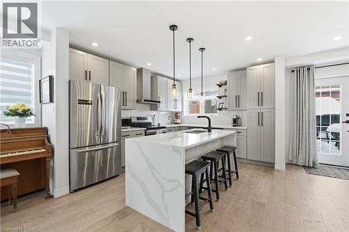 49 Brucedale Avenue E, Hamilton, ON - Indoor Photo Showing Kitchen With Stainless Steel Kitchen With Upgraded Kitchen