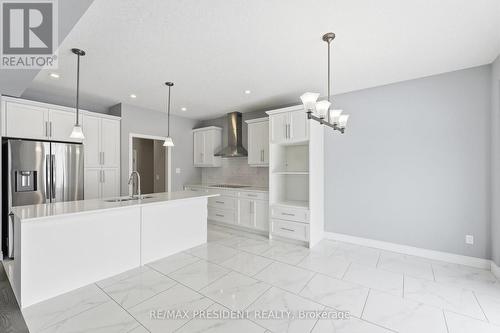 3624 Earlston Cross, London South, ON - Indoor Photo Showing Kitchen With Stainless Steel Kitchen With Upgraded Kitchen