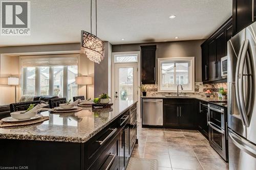 58 Eden Oak Trail, Kitchener, ON - Indoor Photo Showing Kitchen With Upgraded Kitchen