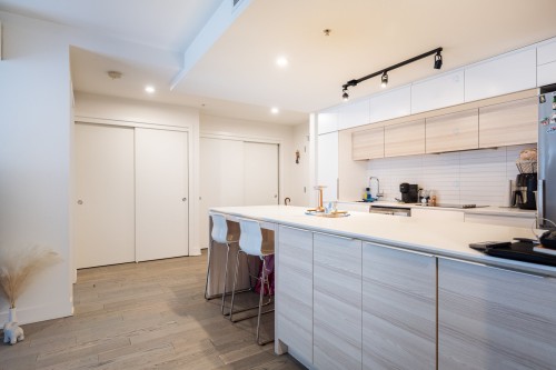 Kitchen - 605-350 Rue Eleanor, Montréal (Le Sud-Ouest), QC - Indoor Photo Showing Kitchen With Double Sink