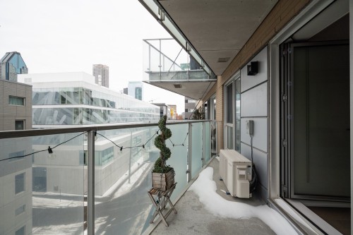 Balcony - 605-350 Rue Eleanor, Montréal (Le Sud-Ouest), QC - Outdoor With Exterior