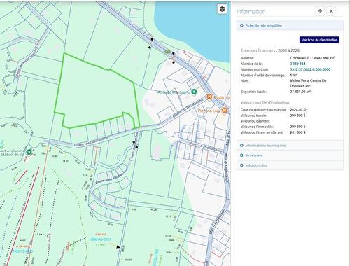Vue d'ensemble - Ch. De L'Avalanche, Saint-Adolphe-D'Howard, QC 