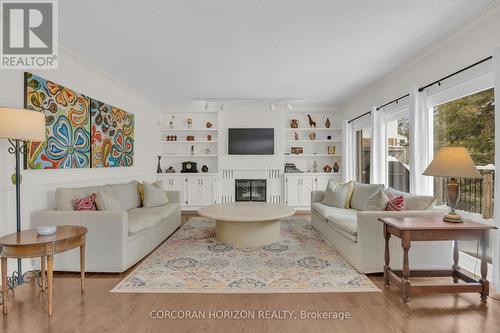41 Tinatawa Court, Kitchener, ON - Indoor Photo Showing Living Room With Fireplace
