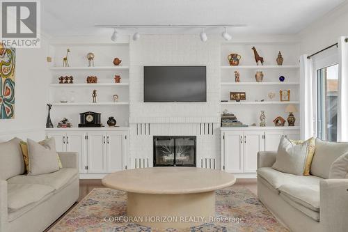 41 Tinatawa Court, Kitchener, ON - Indoor Photo Showing Living Room With Fireplace