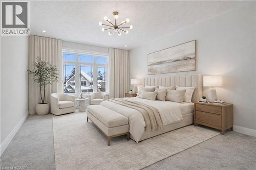 Virtually Staged - 163 Redtail Street, Kitchener, ON - Indoor Photo Showing Bedroom