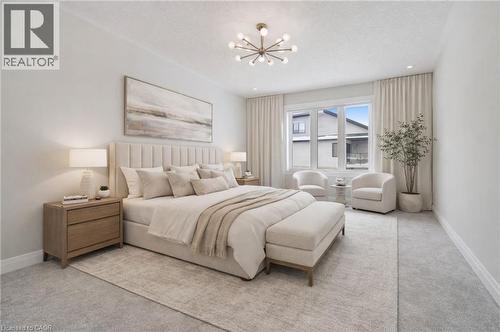Virtually Staged - 163 Redtail Street, Kitchener, ON - Indoor Photo Showing Bedroom