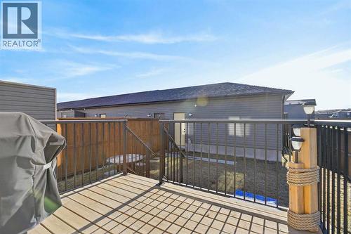 Deck - 35 Wolf Hollow Park Se, Calgary, AB - Outdoor With Deck Patio Veranda
