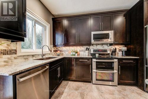 58 Eden Oak Trail, Kitchener, ON - Indoor Photo Showing Kitchen With Double Sink