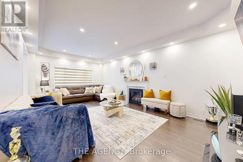 229 Andrews Trail, Milton, ON - Indoor Photo Showing Living Room With Fireplace