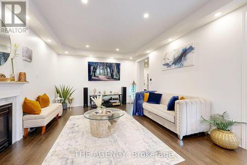 229 Andrews Trail, Milton, ON - Indoor Photo Showing Living Room With Fireplace