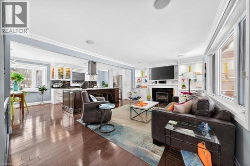 272 Goodram Drive, Burlington, ON - Indoor Photo Showing Living Room With Fireplace