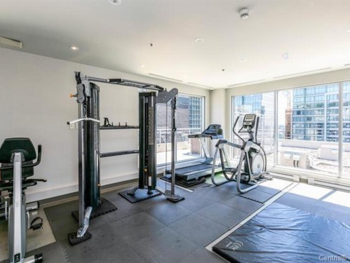 Salle d'exercice - 502-1181 Rue Bishop, Montréal (Ville-Marie), QC - Indoor Photo Showing Gym Room