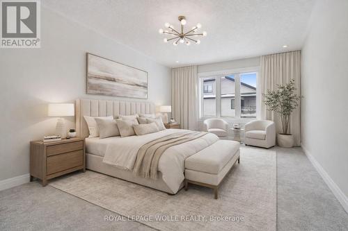 Virtually Staged - 163 Redtail Street, Kitchener, ON - Indoor Photo Showing Bedroom