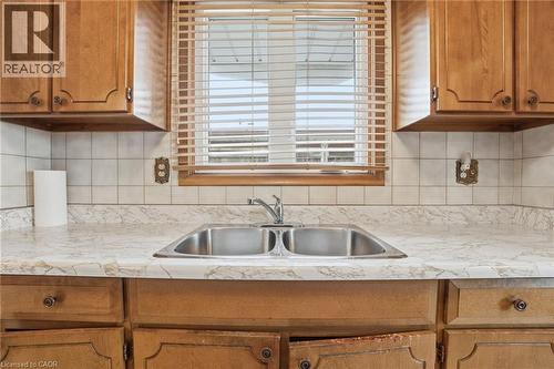 156 Kentley Drive, Hamilton, ON - Indoor Photo Showing Kitchen With Double Sink