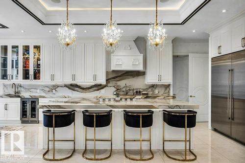 211 Windermere Dr Nw, Edmonton, AB - Indoor Photo Showing Kitchen With Upgraded Kitchen