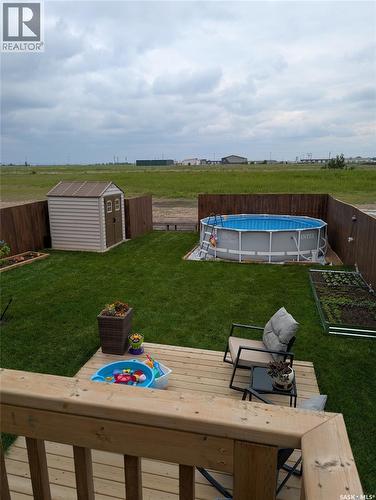403 Eldorado Street, Warman, SK - Outdoor With Above Ground Pool