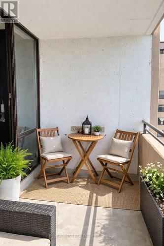 Photo By Owner, furniture not currently on balcony - 1705 - 389 Dundas Street W, London East (East K), ON - 