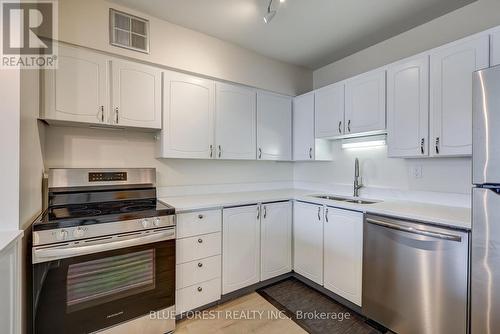 1705 - 389 Dundas Street W, London East (East K), ON - Indoor Photo Showing Kitchen With Stainless Steel Kitchen With Double Sink