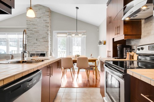 Kitchen - 345 Ch. Valanza, Piedmont, QC - Indoor Photo Showing Kitchen With Double Sink