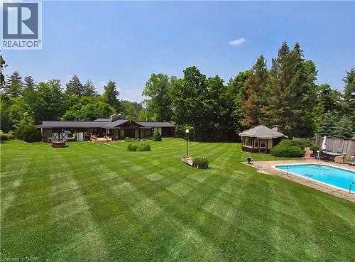 2510 Britannia Road, Burlington, ON - Outdoor With In Ground Pool With Deck Patio Veranda
