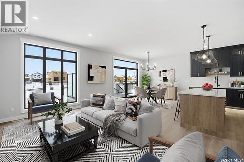 166 Cockroft Manor, Saskatoon, SK - Indoor Photo Showing Living Room