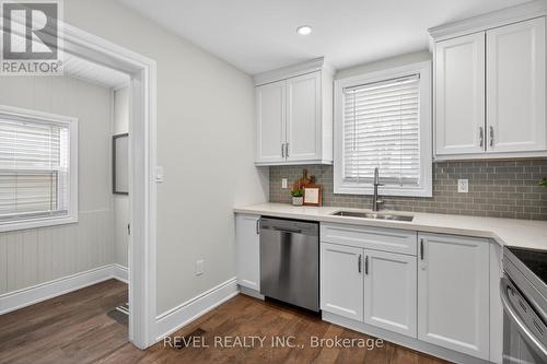 161 Connaught Avenue N, Hamilton, ON - Indoor Photo Showing Kitchen With Stainless Steel Kitchen With Double Sink