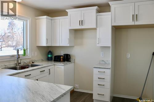 511 1St Avenue, Wapella, SK - Indoor Photo Showing Kitchen With Double Sink
